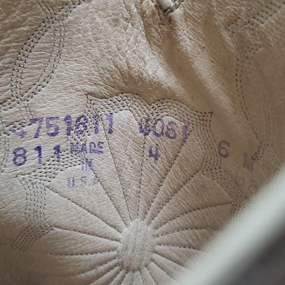 Dan Post 4061 Women's Vintage Cowboy Boots Aligator Embroidered Western Cowgirl - Picture 7 of 8